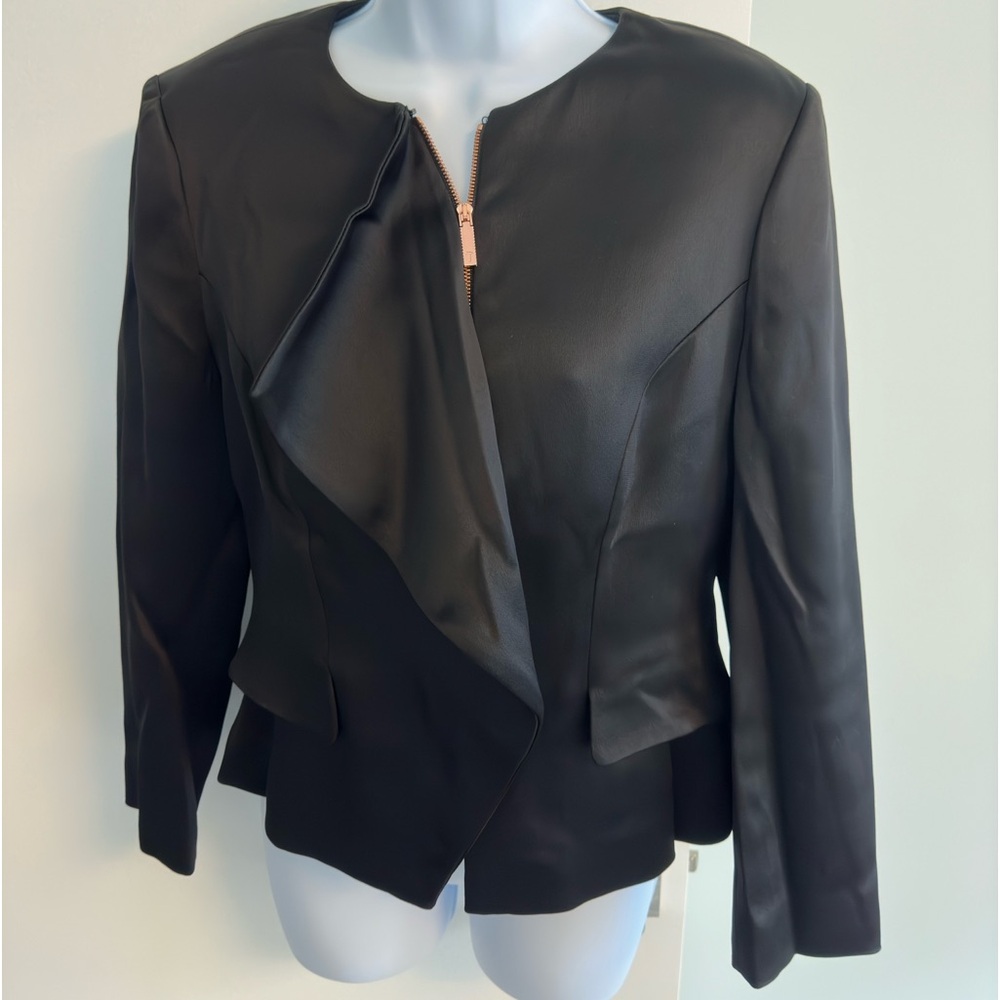 Women zip up dress jacket